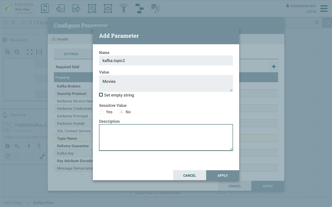Configure Parameter On the Fly